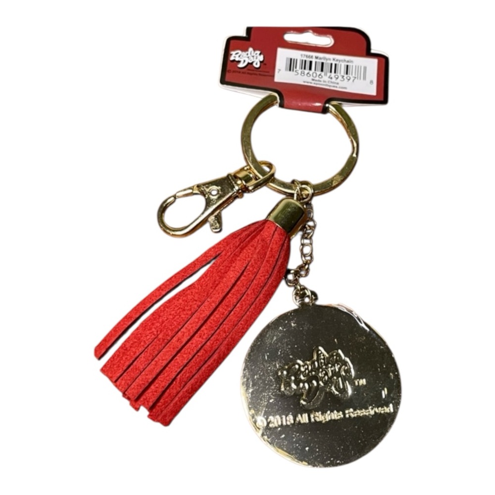 Radio Days Marilyn Monroe Bag charm w Red Tassel - Picture 2 of 2
